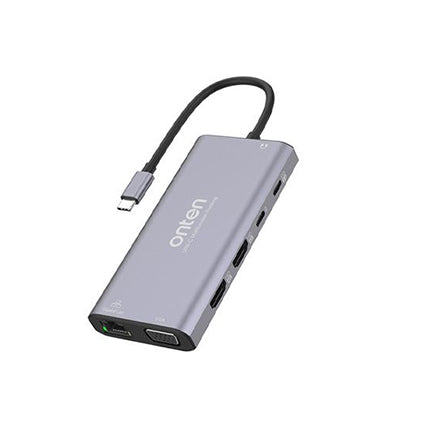 (12 IN 1) Onten OTN-UC601 12 in 1 Type-C Multi Function Dock (12 IN 1) Onten OTN-UC601 12 in 1 Type-C Multi Function Dock